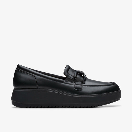 Clarks Women Zylah Top Black Leather