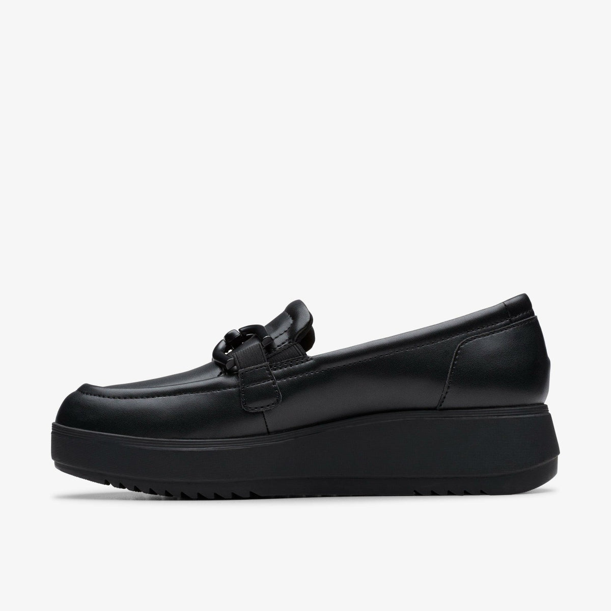 Clarks Women Zylah Top Black Leather