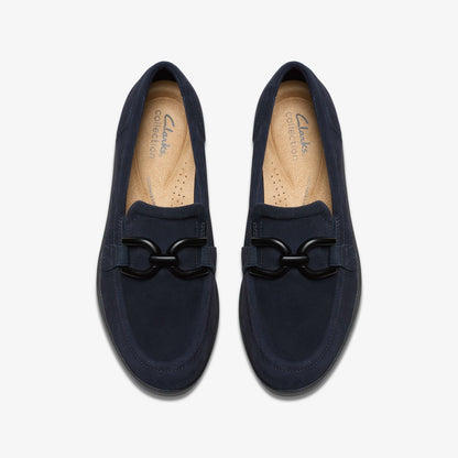 Clarks Women Zylah Top Navy Suede