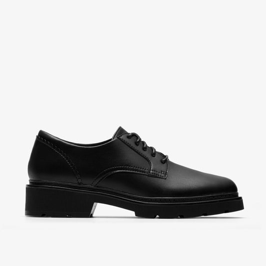 Clarks Women Lauryl Lace Black Leather