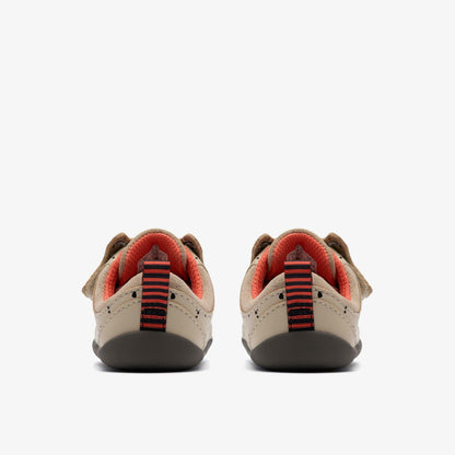 Clarks Kids Roamer Wish Toddler Off White Print