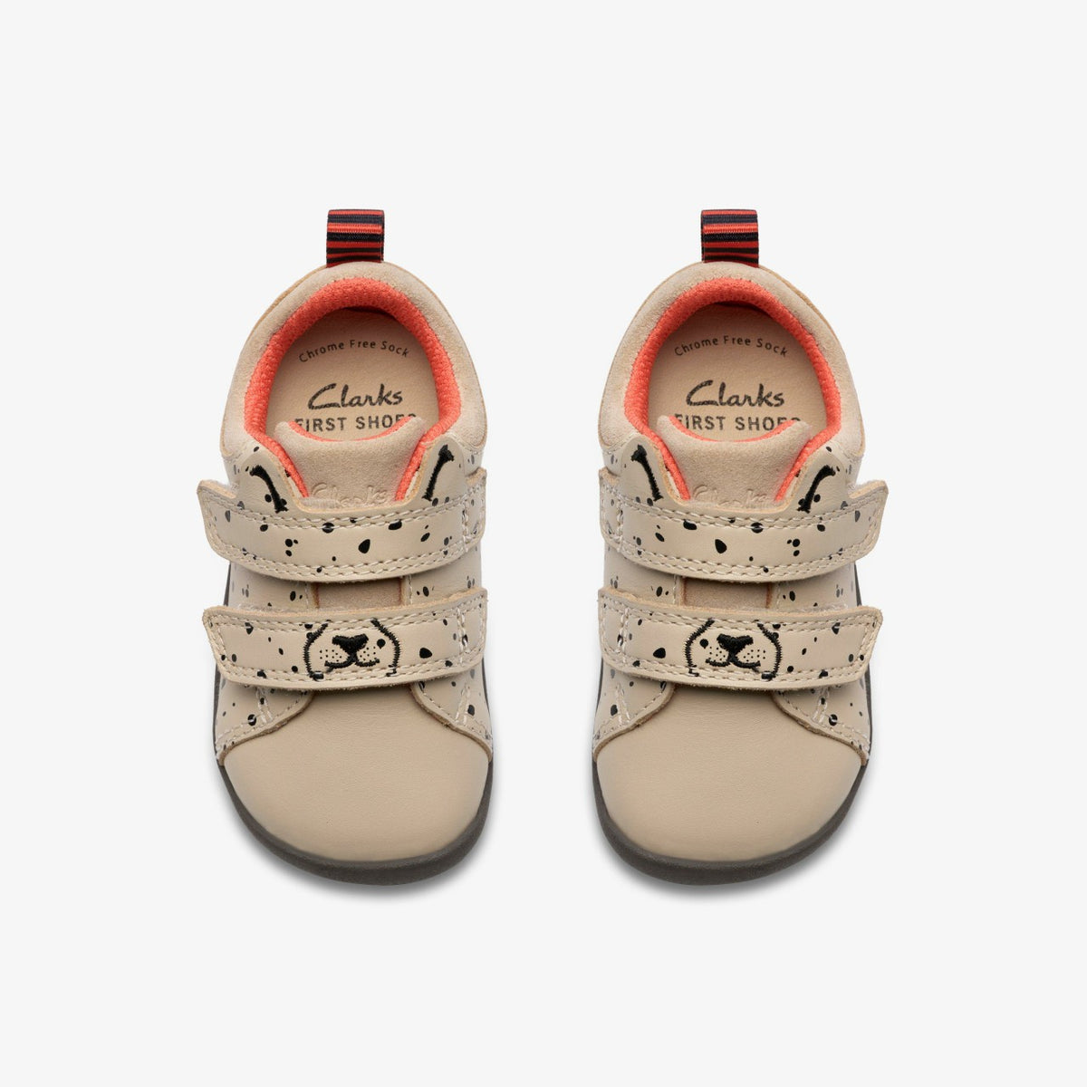 Clarks Kids Roamer Wish Toddler Off White Print