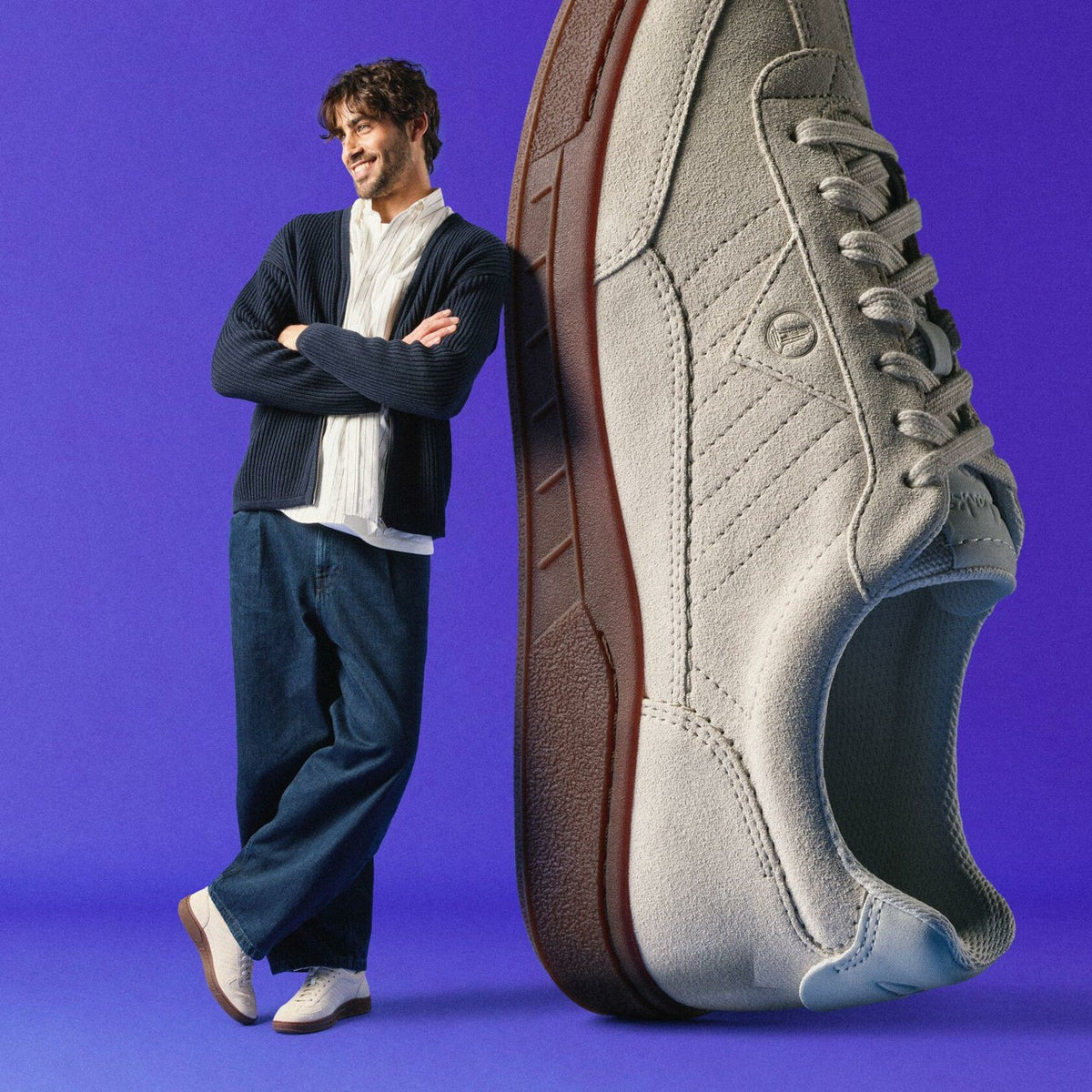 Clarks Men Craft Rally Ace Off White Suede