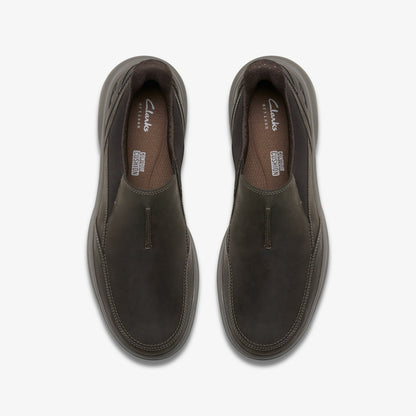 Clarks Men Mullan Step Dark Brown Leather