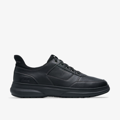Clarks Men Mullan Easy Black Leather