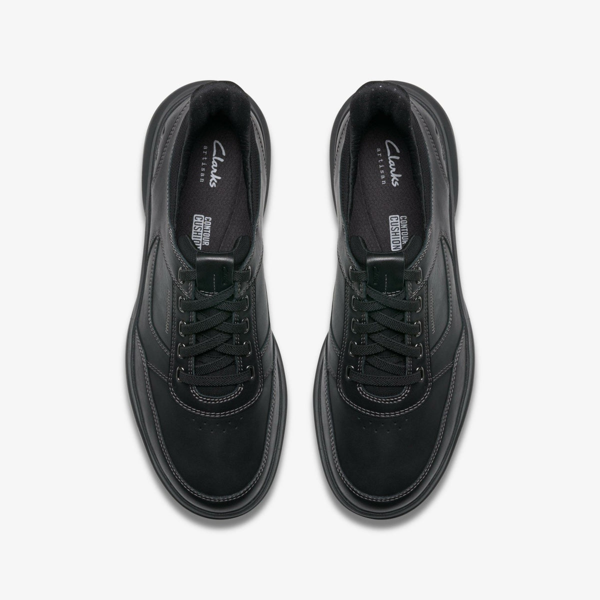 Clarks Men Mullan Easy Black Leather