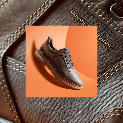 Clarks Men Mullan Easy Dark Brown Leather