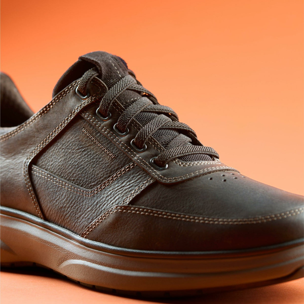 Clarks Men Mullan Easy Dark Brown Leather
