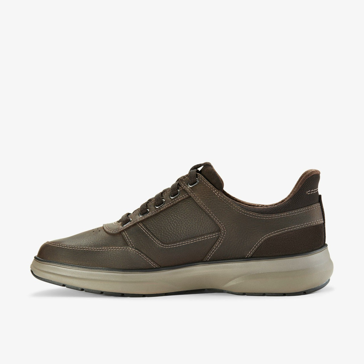 Clarks Men Mullan Easy Dark Brown Leather