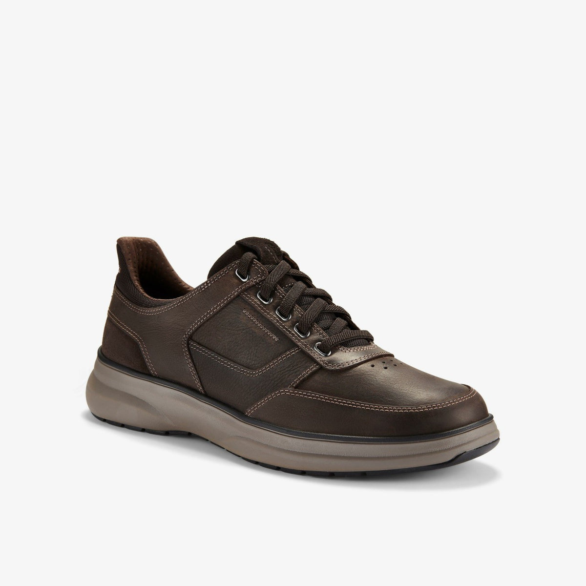 Clarks Men Mullan Easy Dark Brown Leather