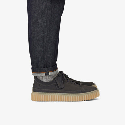 Clarks Men Torhill Lace Dark Grey Nubuck