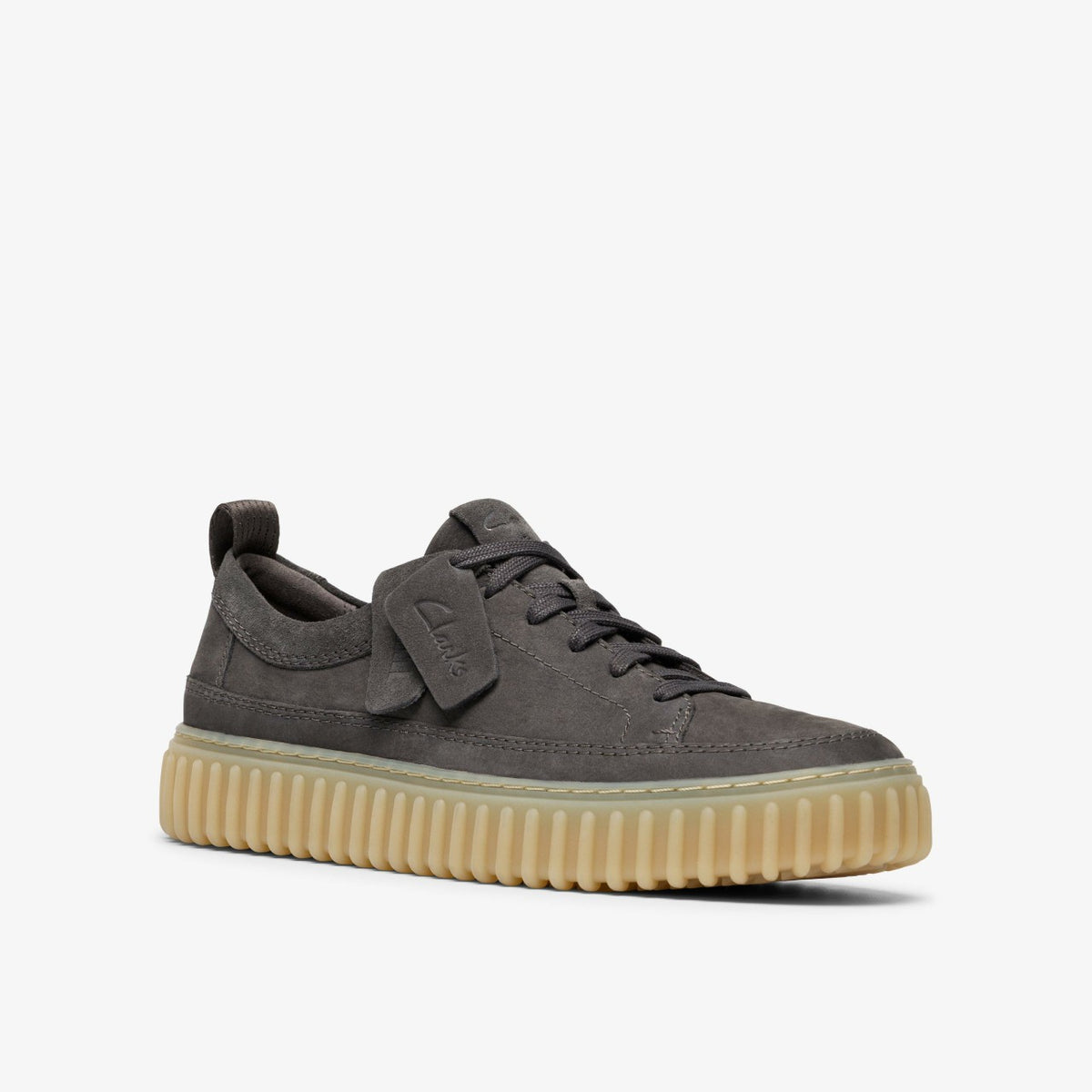 Clarks Men Torhill Lace Dark Grey Nubuck