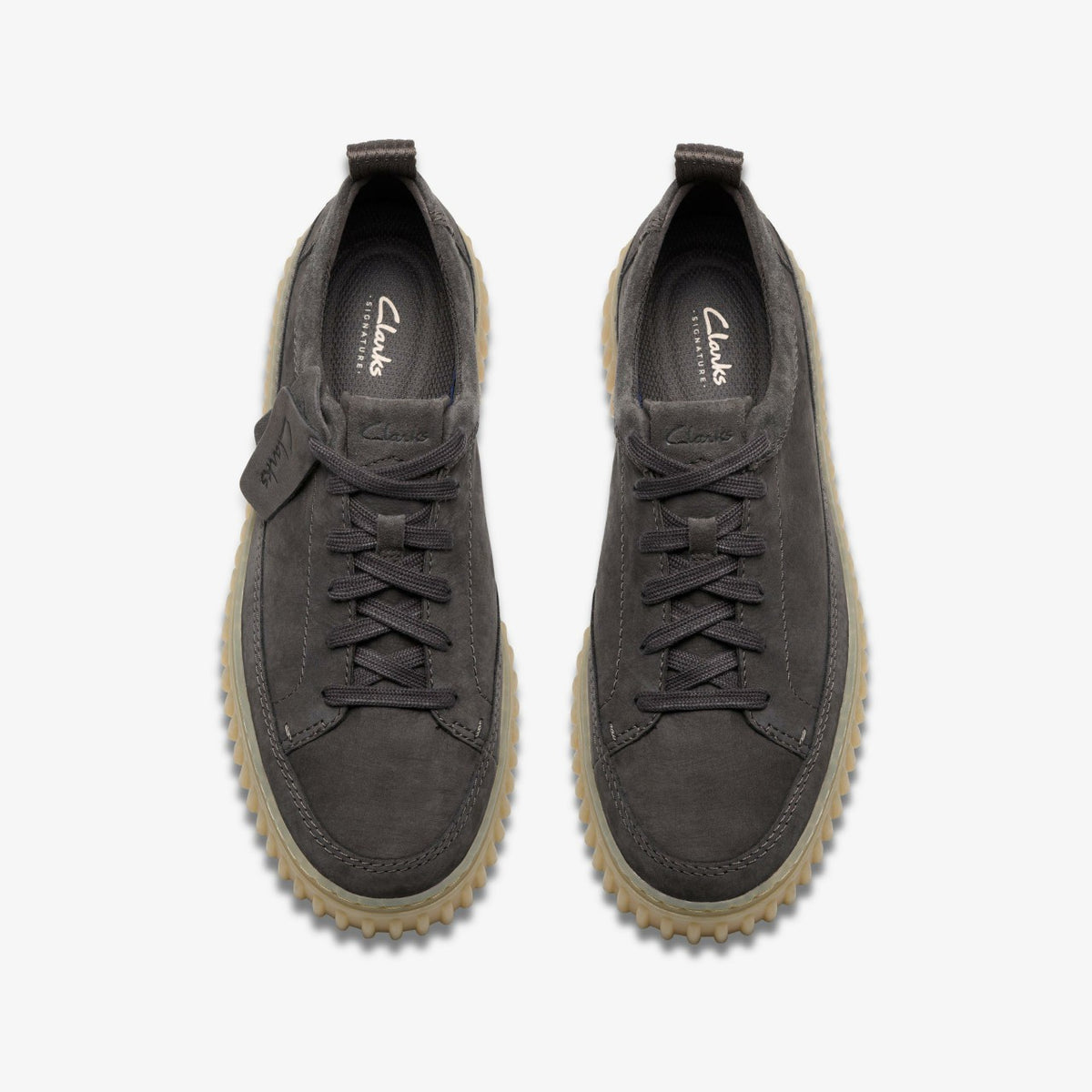 Clarks Men Torhill Lace Dark Grey Nubuck