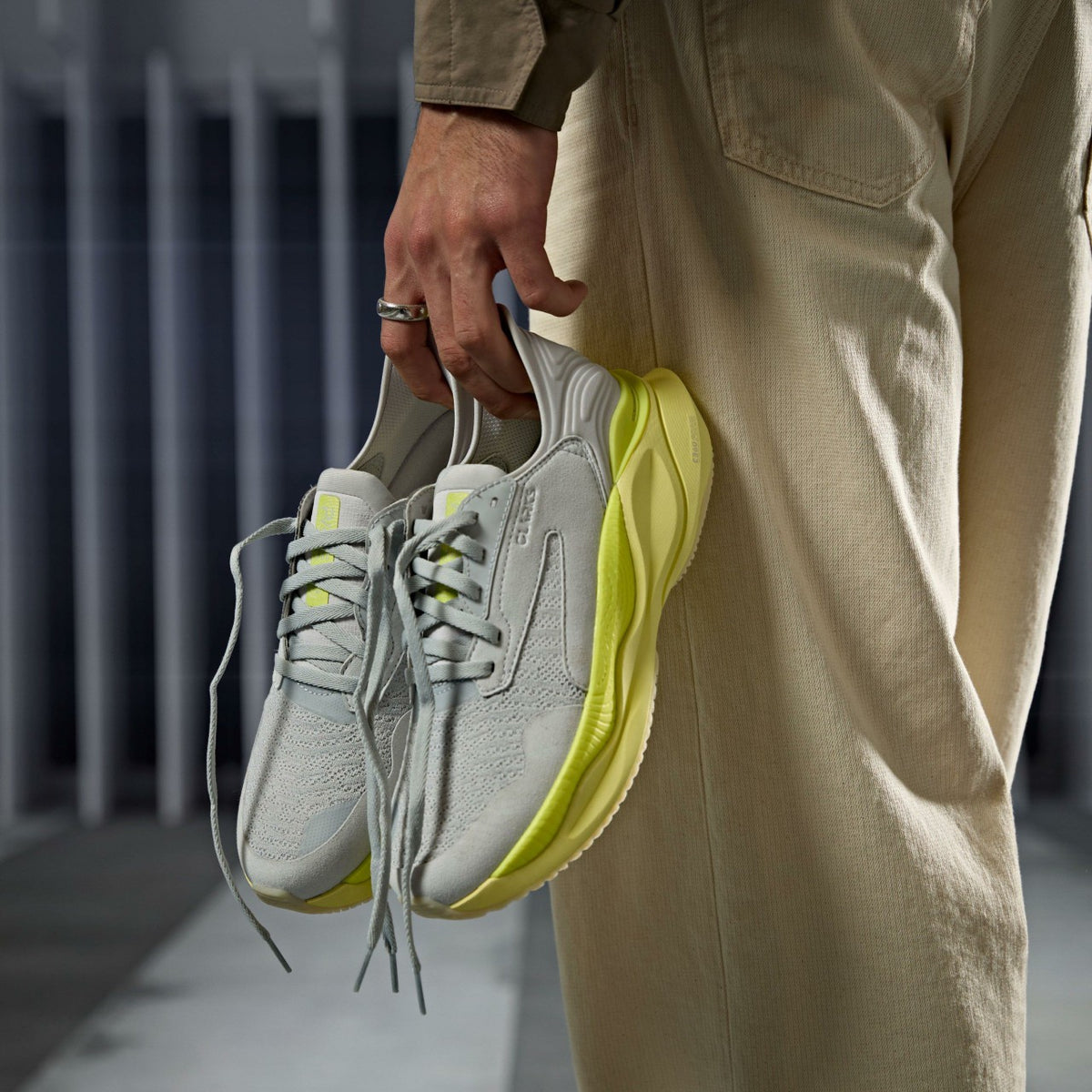 Clarks Men Clarks Pace Lime Combination