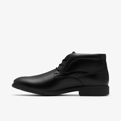 Clarks Men Eldredge Mid Black Leather