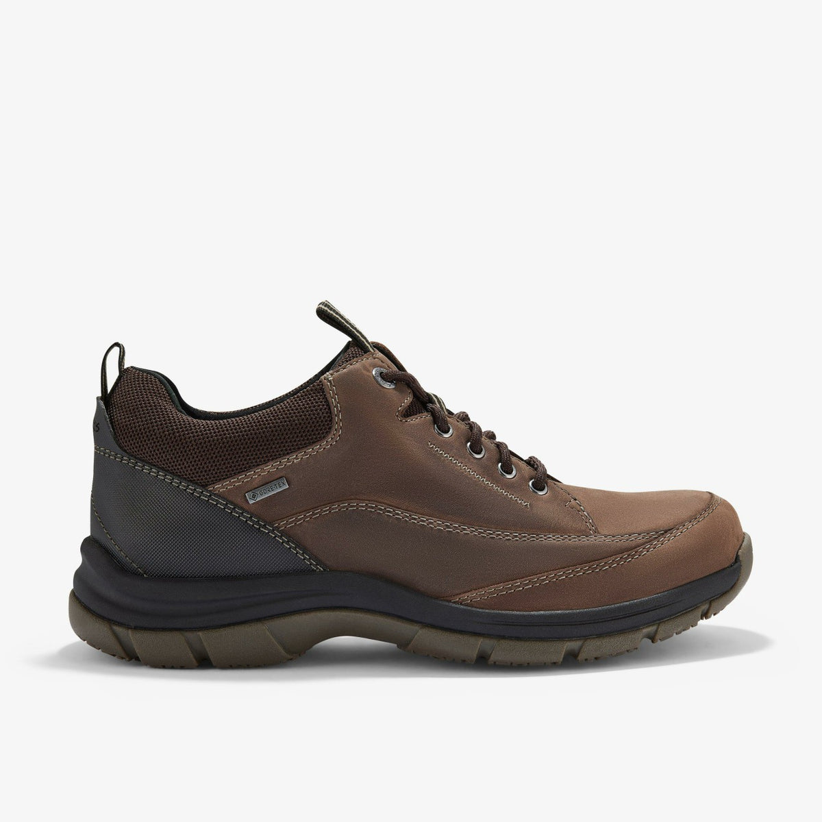 Clarks Men Spypath Lo GORE-TEX Dark Brown Leather