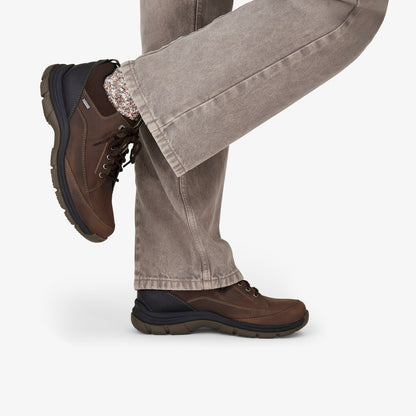 Clarks Men Spypath Lo GORE-TEX Dark Brown Leather