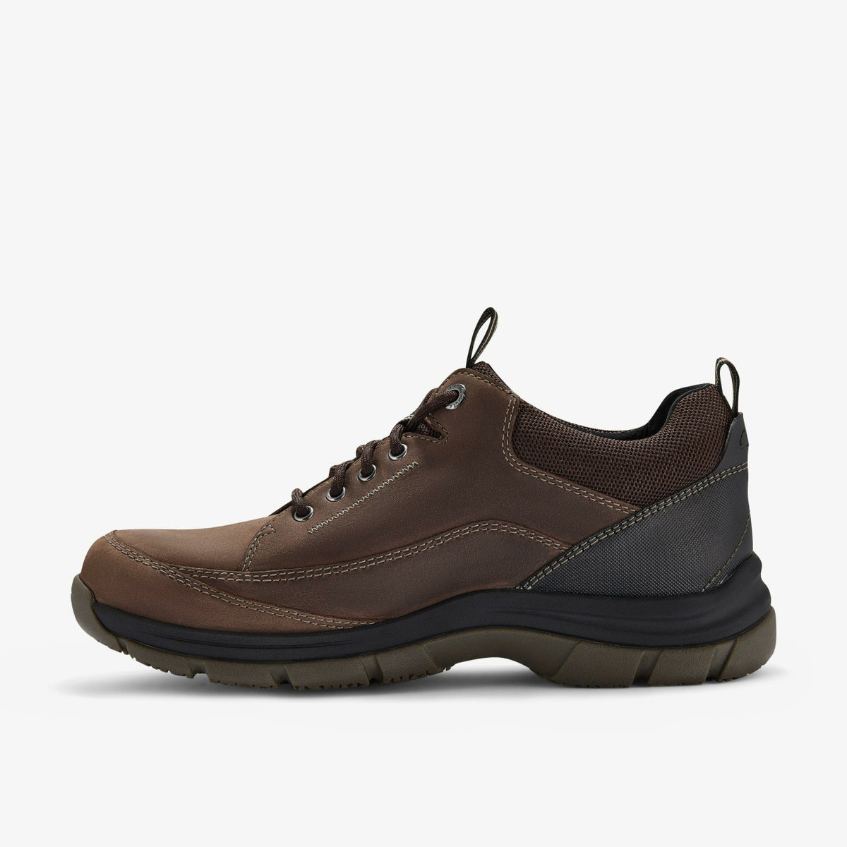 Clarks Men Spypath Lo GORE-TEX Dark Brown Leather
