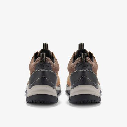 Clarks Men Spypath Lo GORE-TEX Dark Tan Leather