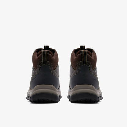 Clarks Men Spypath Hi GORE-TEX Dark Brown Leather