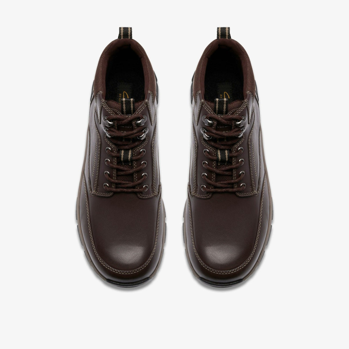 Clarks Men Spypath Hi GORE-TEX Dark Brown Leather