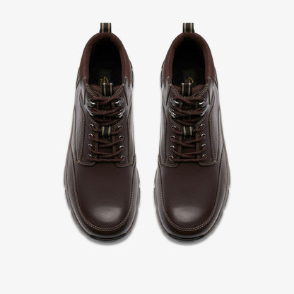 Clarks Men Spypath Hi GORE-TEX Dark Brown Leather