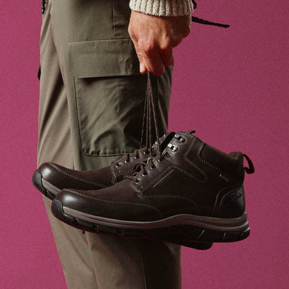 Clarks Men Spypath Hi GORE-TEX Dark Brown Leather