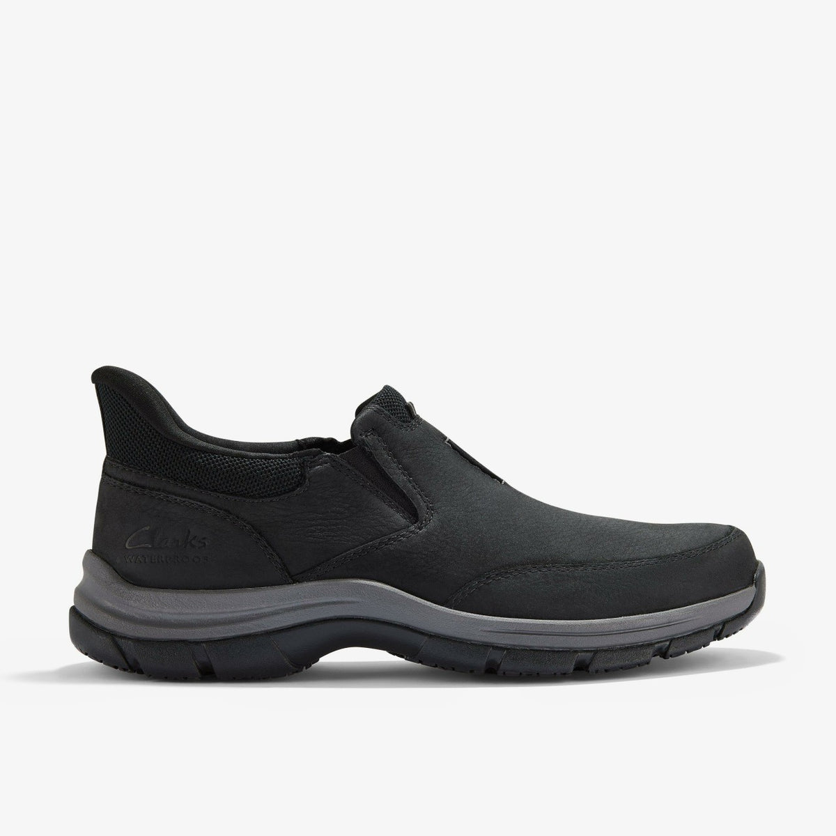 Clarks Men Spypath Step Black Nubuck
