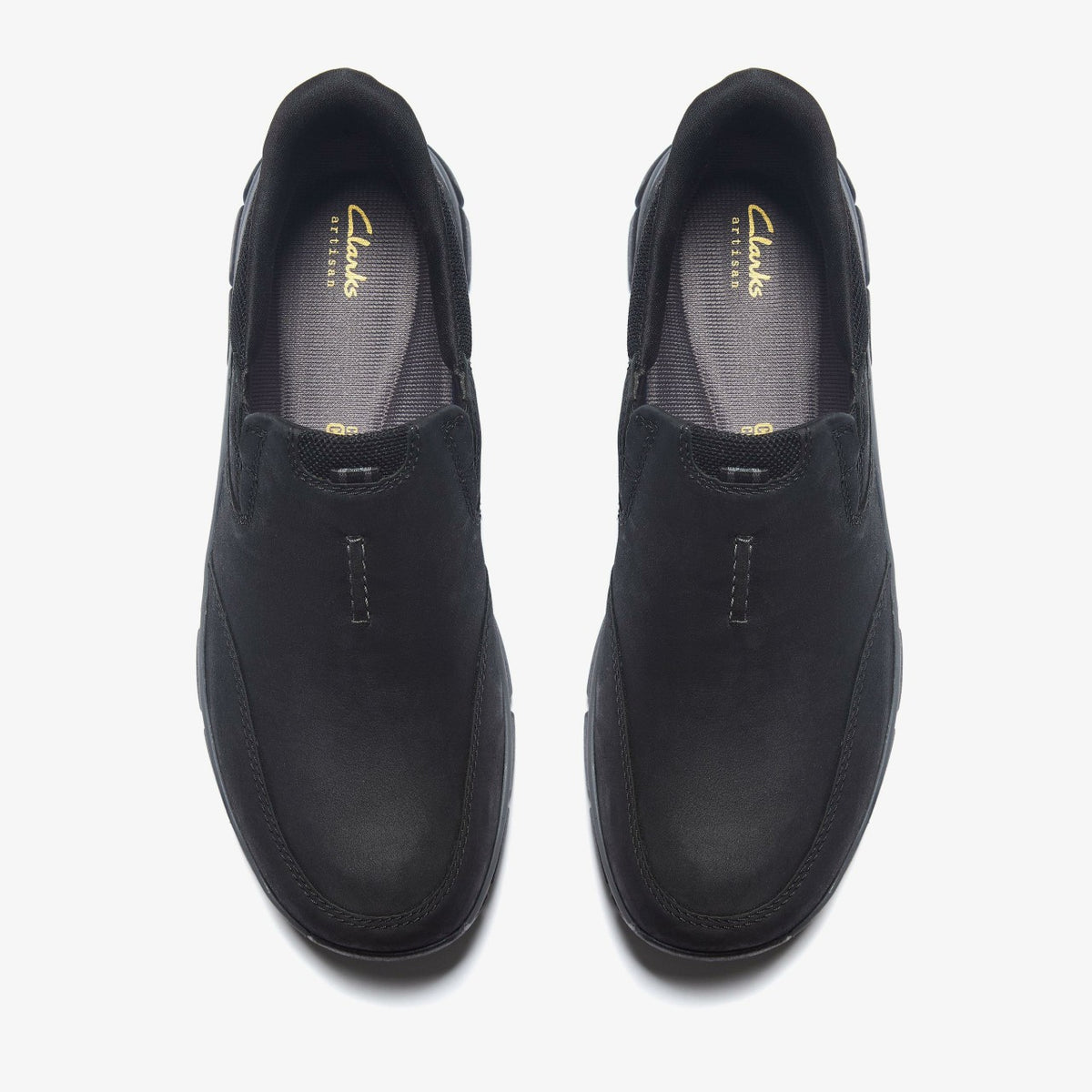 Clarks Men Spypath Step Black Nubuck
