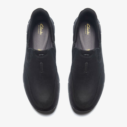Clarks Men Spypath Step Black Nubuck