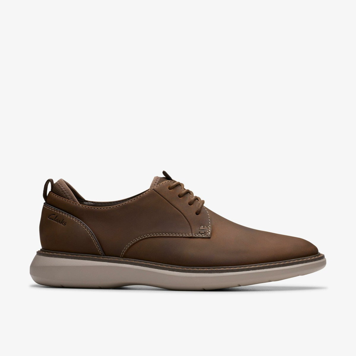 Clarks Men Brantin Plain Beeswax Leather