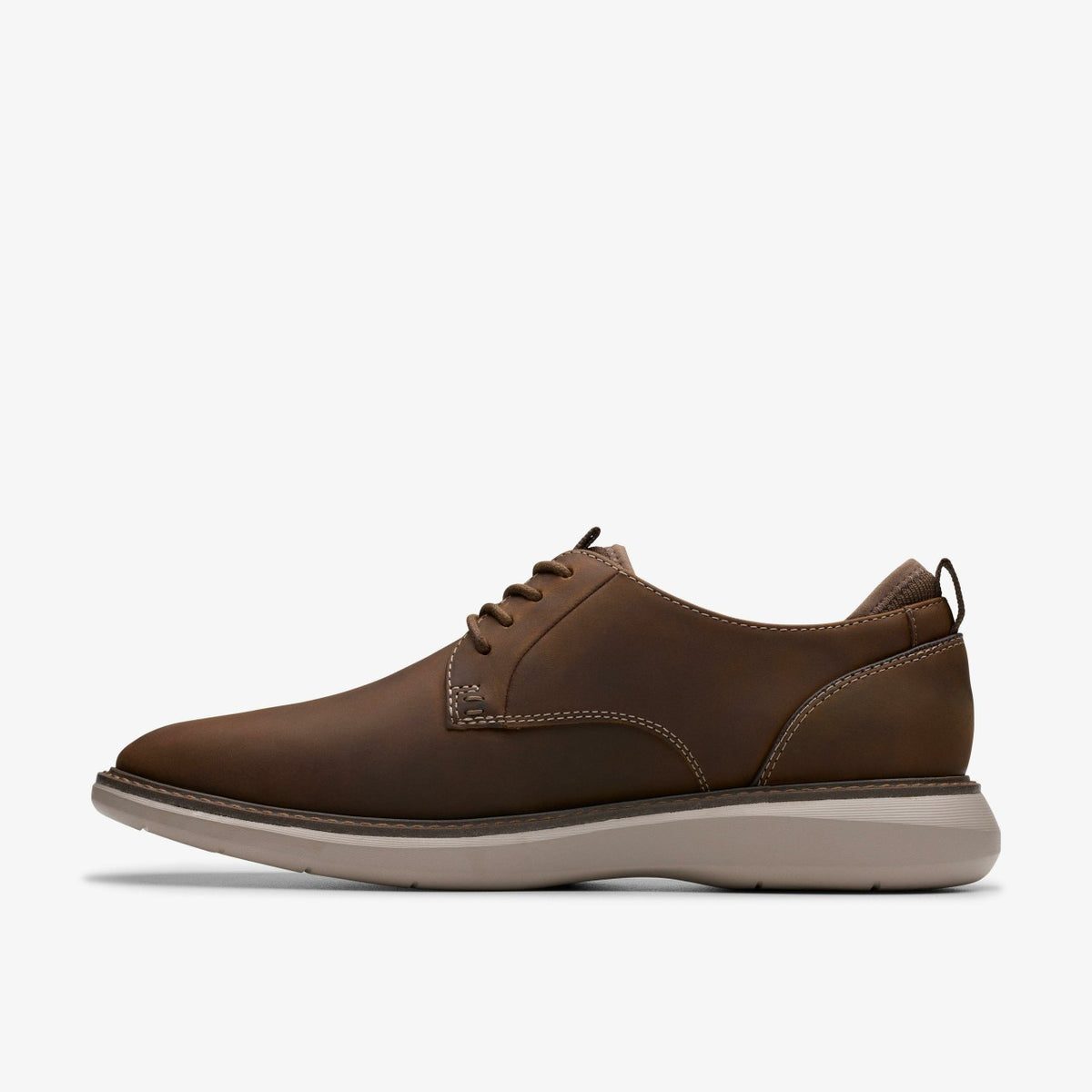 Clarks Men Brantin Plain Beeswax Leather