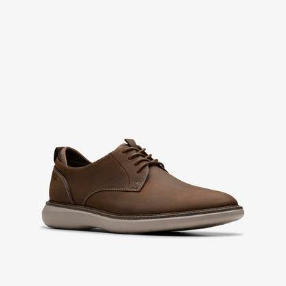 Clarks Men Brantin Plain Beeswax Leather