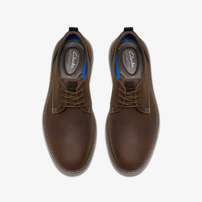 Clarks Men Brantin Plain Beeswax Leather