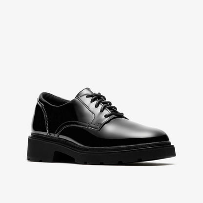 Clarks Women Lauryl Lace Black Patent