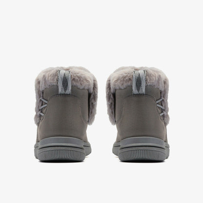 Clarks Women Brinkley Fur Dark Grey Combination