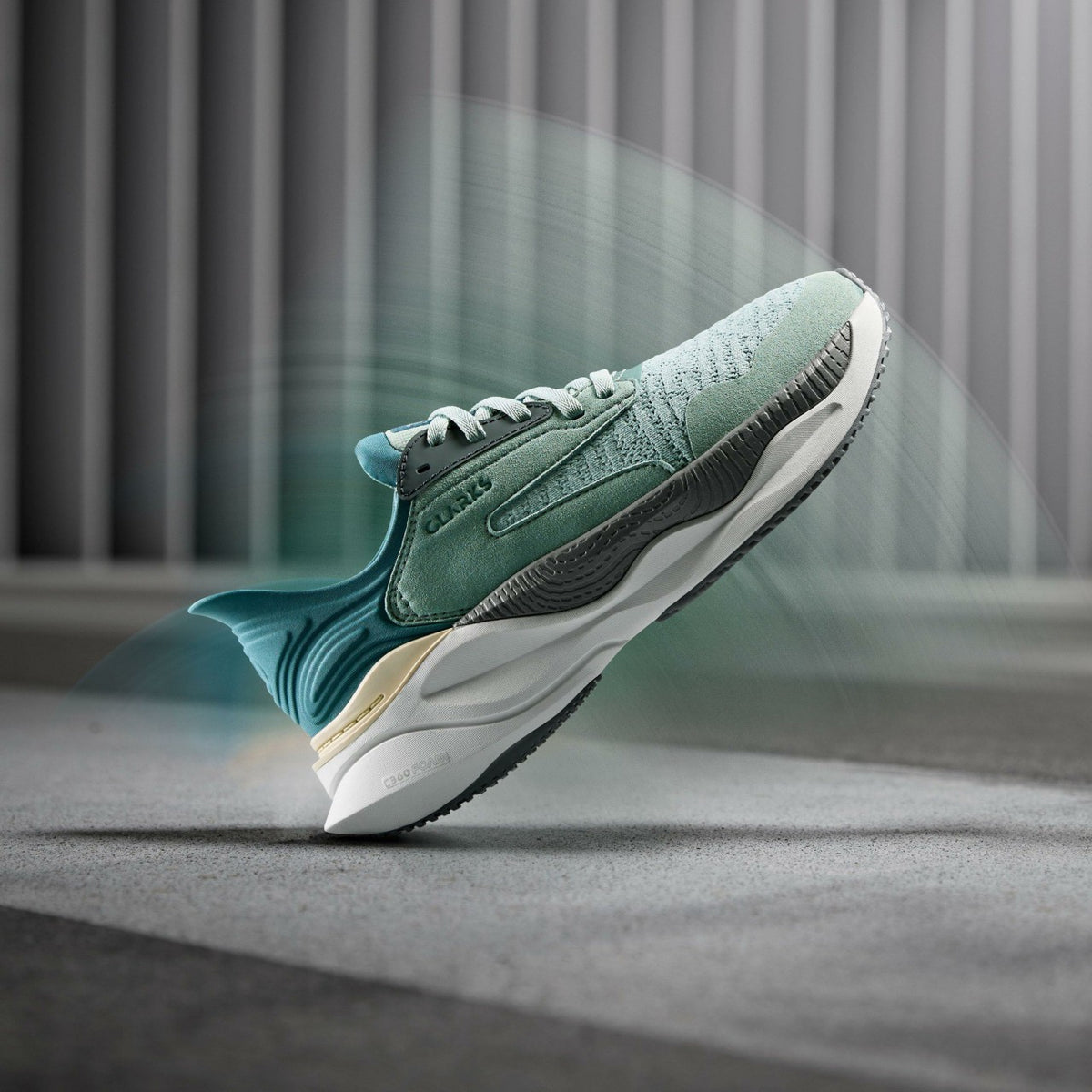 Clarks Women Clarks Pace Aqua Combination