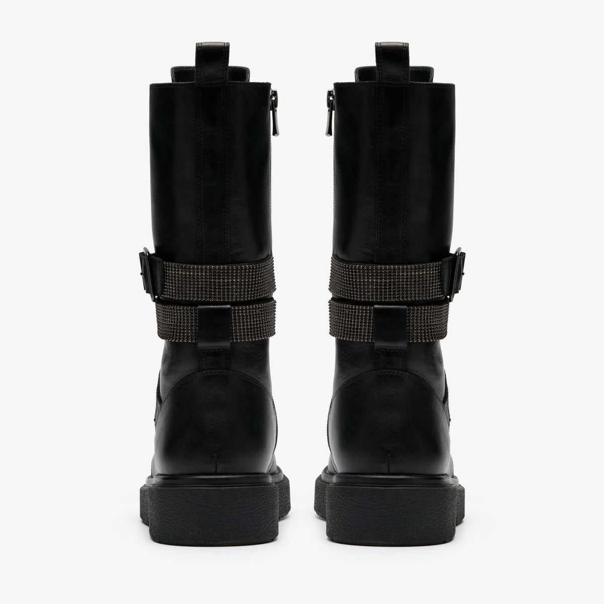 Clarks Women Muster Chain Black Leather