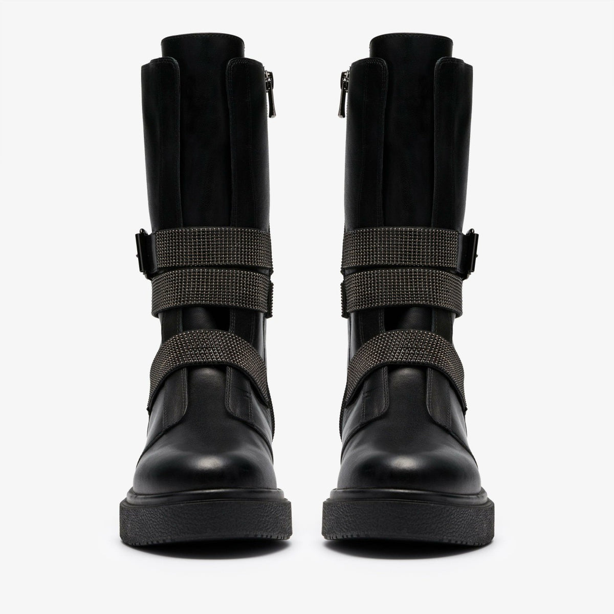 Clarks Women Muster Chain Black Leather