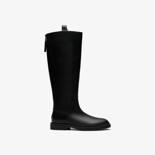 Clarks Women Previa Hi Black Leather