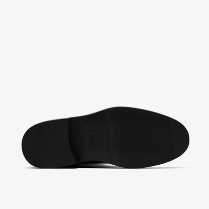 Clarks Women Previa Hi Black Leather