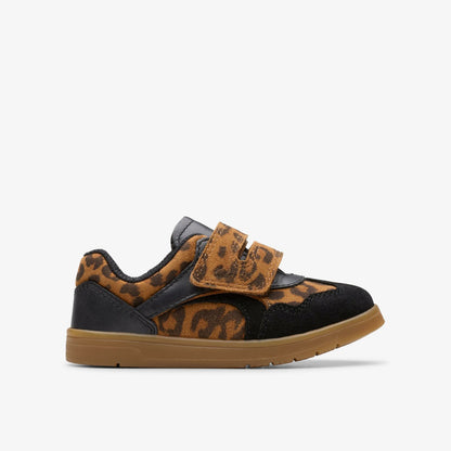 Clarks Kids Disco Vibe Toddler Leopard Print
