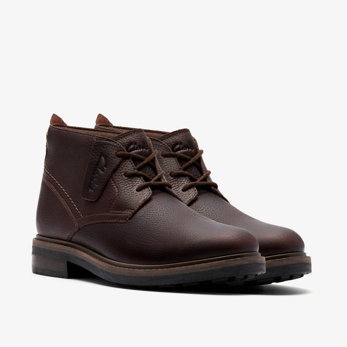 Clarks Men Newford Mid Waterproof Brown Warmlined Leather
