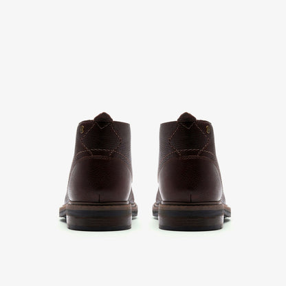 Clarks Men Newford Mid Waterproof Brown Warmlined Leather