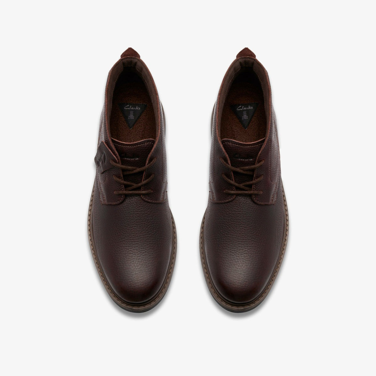Clarks Men Newford Mid Waterproof Brown Warmlined Leather