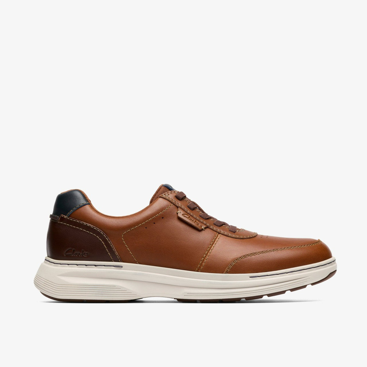 Clarks Men Craftwell Lace Tan Leather