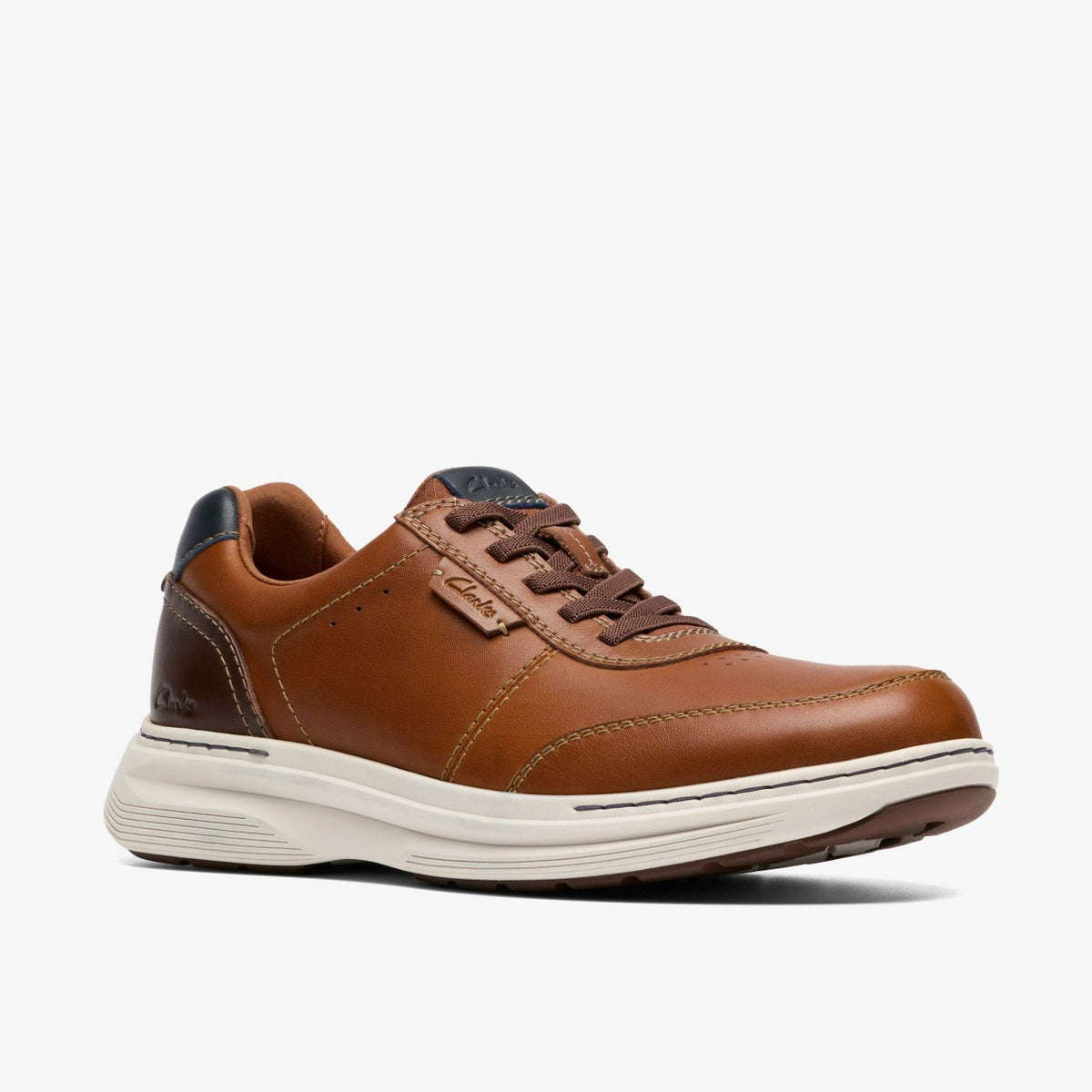 Clarks Men Craftwell Lace Tan Leather