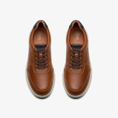 Clarks Men Craftwell Lace Tan Leather
