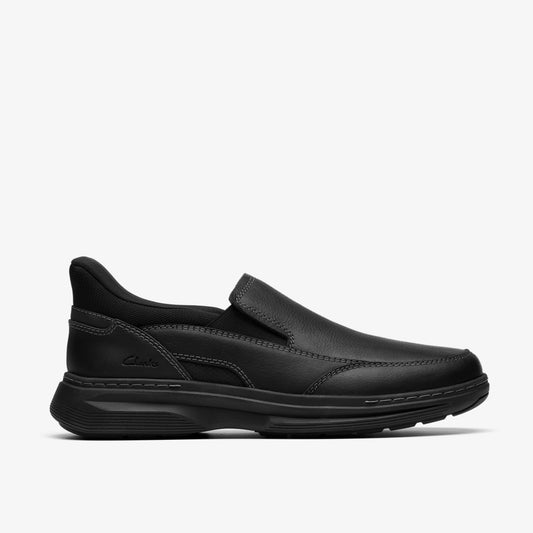 Clarks Men Craftwell Step Black Tumbled