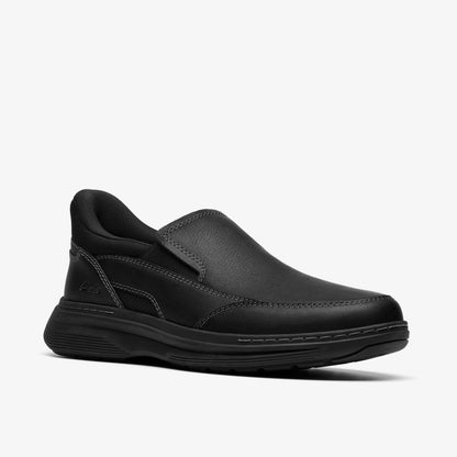 Clarks Men Craftwell Step Black Tumbled
